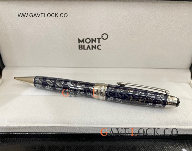 New! Montblanc Meisterstuck 80 days 145 Mid Blue Ballpoint